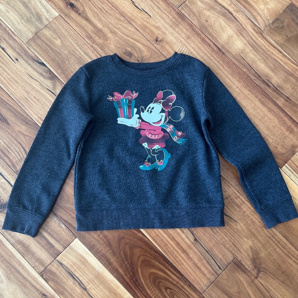 Disney by Jumping Beans Minnie Mouse Holiday Sweatshirt Size 6X, 7 & 8